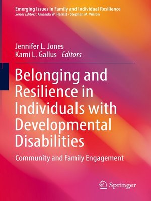 cover image of Belonging and Resilience in Individuals with Developmental Disabilities